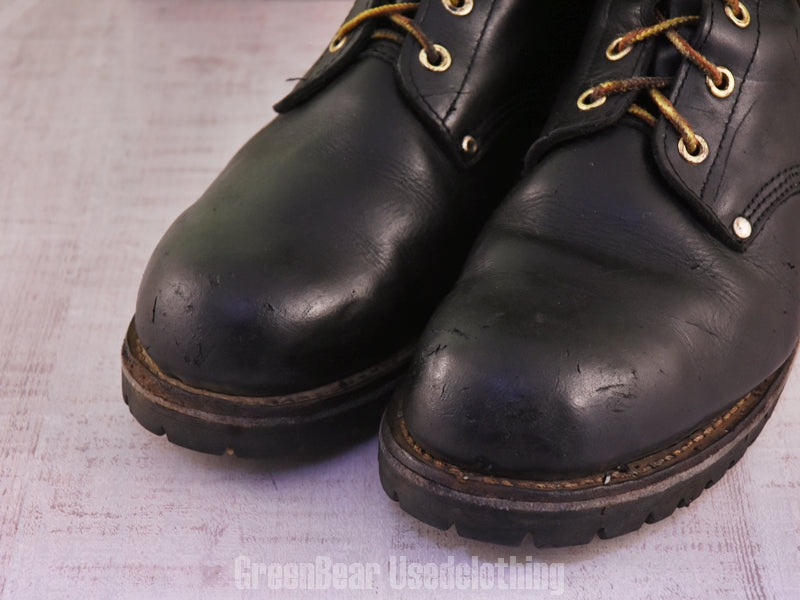 F189 メンズ Georgia Boots ワークブーツ スチールトゥ 黒 12W 30cm