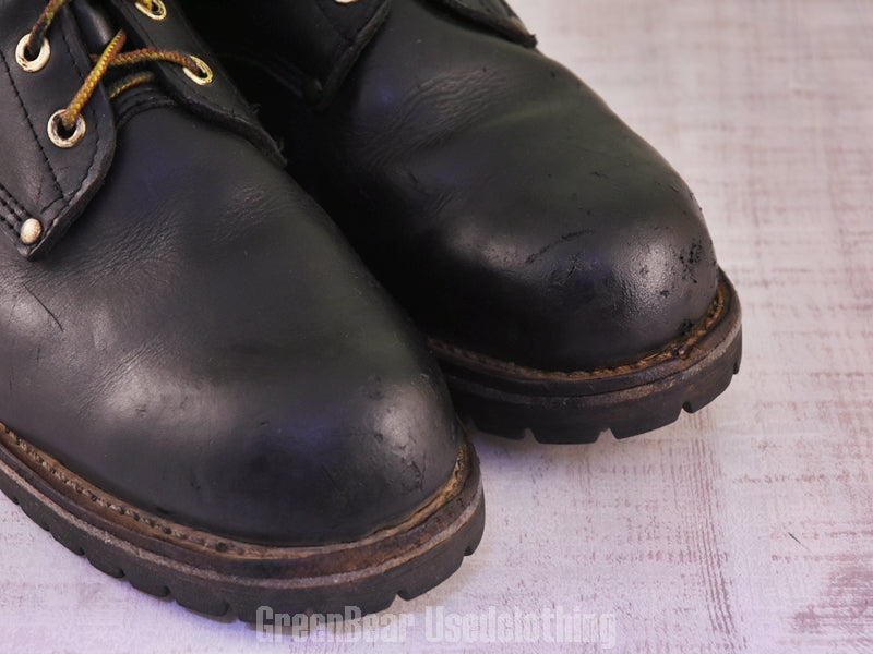 F189 メンズ Georgia Boots ワークブーツ スチールトゥ 黒 12W 30cm
