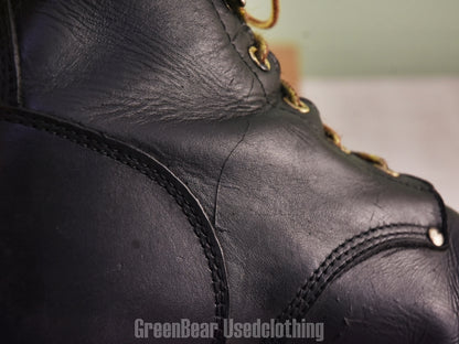 F189 メンズ Georgia Boots ワークブーツ スチールトゥ 黒 12W 30cm