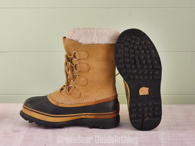 F192 レディース SOREL スノーブーツ 茶 24.5cm