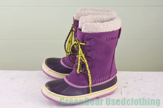 R890 キッズ L.L.ビーン スノーブーツ ムラサキ kid's1 20cm