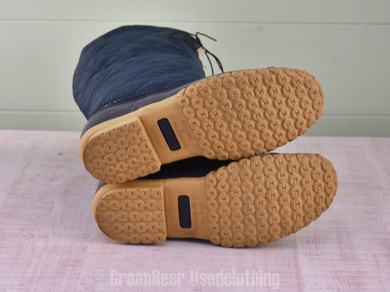 E393 USA製 L.L.Bean ビーンブーツ ナイロン 紺 メンズ 10M 28cm