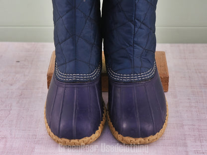 E393 USA製 L.L.Bean ビーンブーツ ナイロン 紺 メンズ 10M 28cm