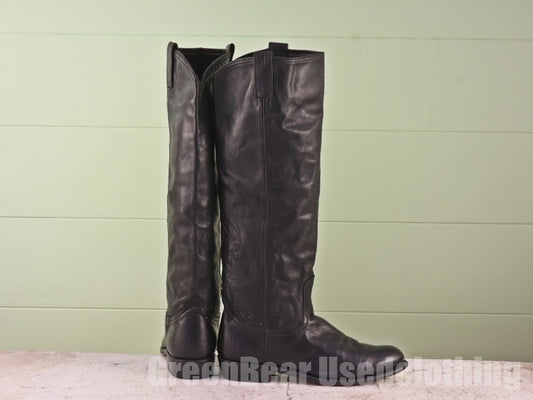 スペイン製 FRYE レディースブーツ 黒 23.5cmくらい B224