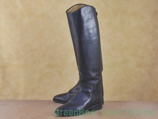 R377 レディース キッズ Cavallo ジョッキーブーツ 黒 22.5cm