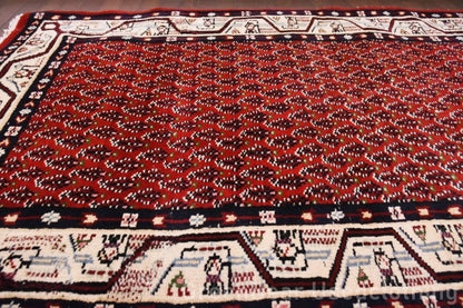 RAGU063 トライバルラグ 163cm×89cm ウール絨毯 アンティーク ヴィンテージ