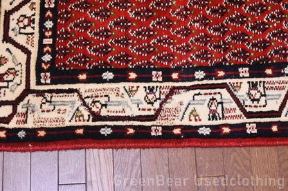 RAGU063 トライバルラグ 163cm×89cm ウール絨毯 アンティーク ヴィンテージ