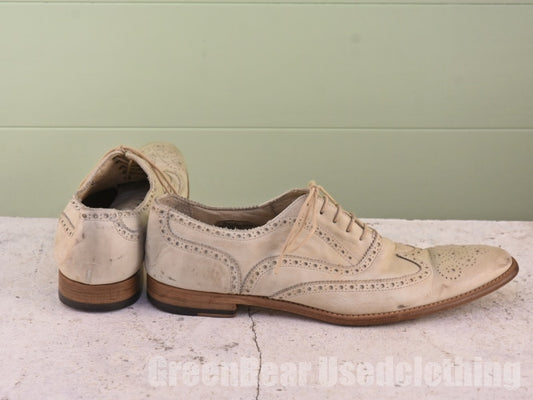 イタリア製 ポールスミス Paul Smith ウイングチップシューズ オフホワイト メンズ 10 28cm B270