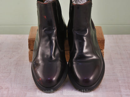 E438 レディース Dr.Martens サイドゴアブーツ 茶 39 24.5cm