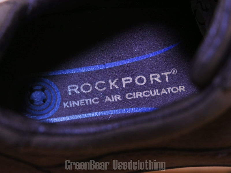 E446 ROCK PORT メンズシューズ 茶 9.5W 27.5cm