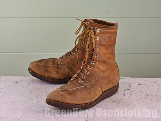 USA製 Hudson Bay ビンテージ ワークブーツ 茶 メンズ 10C 28cm B297