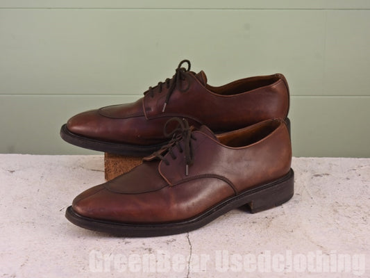 イギリス製 高級 LOUIS ROTH ビンテージ ビジネスシューズ Uチップ 茶 メンズ 10D 28cm A283