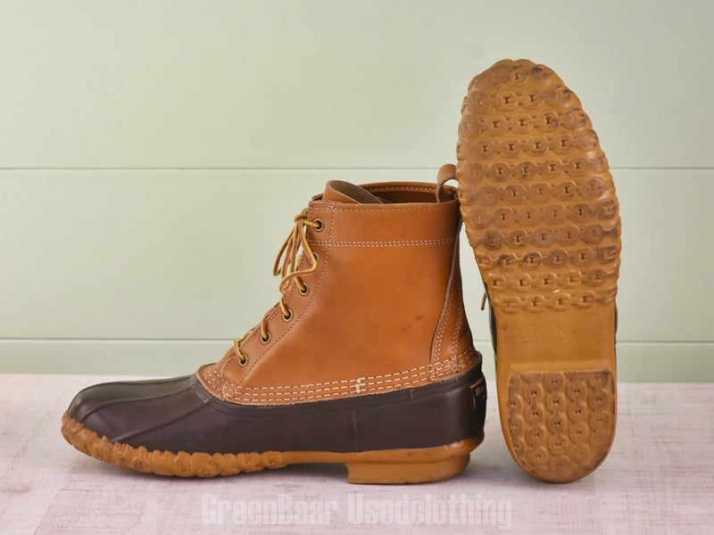 D096 USA製 L.L.Bean ビンテージ ビーンブーツ ワイズ細め 茶 メンズ 10N 28cm