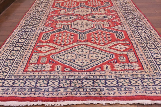 RAGU195 トライバルラグ ウール絨毯 アンティーク ヴィンテージ 92cm×147cm