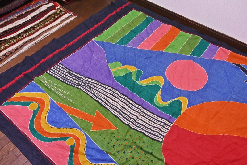 RAGU203 マルチカバー ベッド ソファー アンティーク ヴィンテージ 174cm×304
