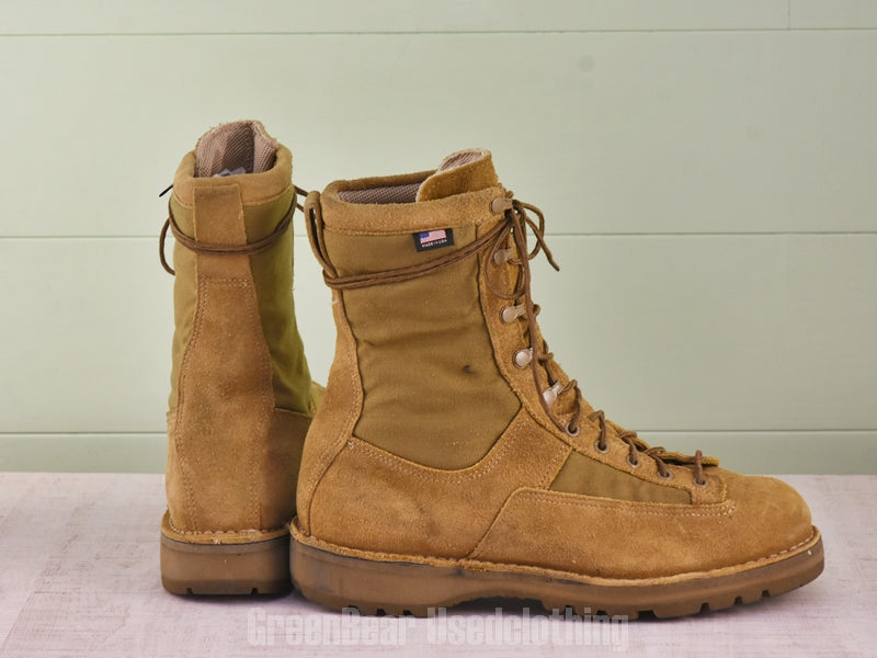 D111 USA製 Danner ビンテージ コンバットブーツ スウェード 茶 メンズ US10.5EE 28.5cm
