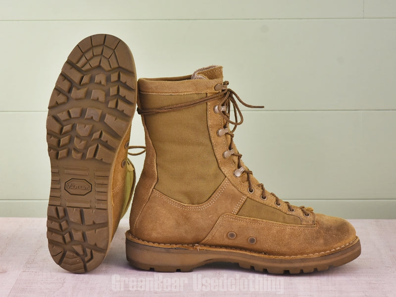 D111 USA製 Danner ビンテージ コンバットブーツ スウェード 茶 メンズ US10.5EE 28.5cm