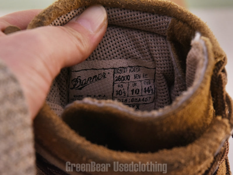 D111 USA製 Danner ビンテージ コンバットブーツ スウェード 茶 メンズ US10.5EE 28.5cm