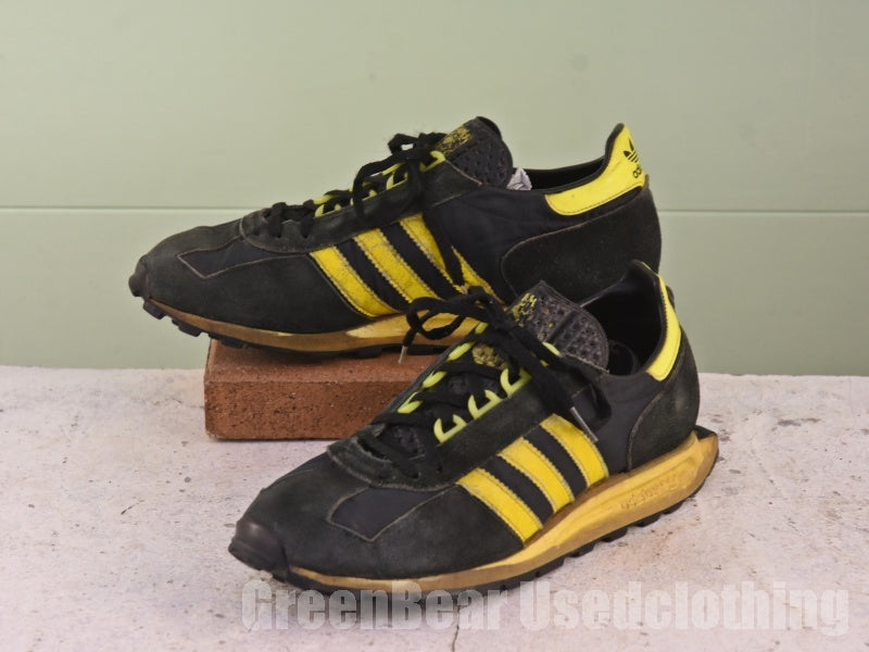 ビンテージ adidas フォーミュラ1 スニーカー 黒×黄 メンズ 26cmくらい C011