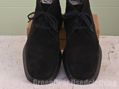 イタリア製 TOD'S メンズブーツ スウェード 黒 7 25cm C015