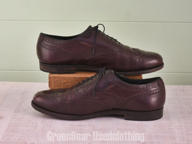 D140 メンズ FLORSHEIM ビジネスシューズ ウイングチップ 茶 メンズ 10.5EEE 28.5cm