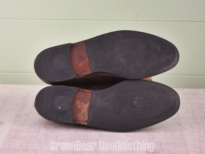 D140 メンズ FLORSHEIM ビジネスシューズ ウイングチップ 茶 メンズ 10.5EEE 28.5cm