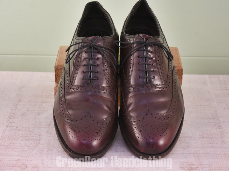 D140 メンズ FLORSHEIM ビジネスシューズ ウイングチップ 茶 メンズ 10.5EEE 28.5cm