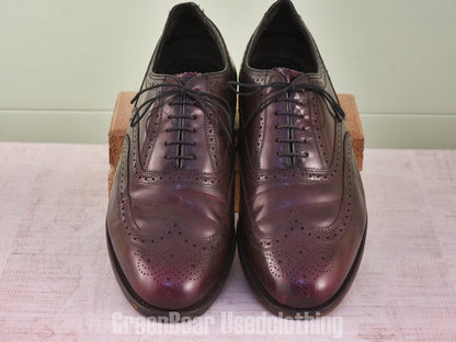 D140 メンズ FLORSHEIM ビジネスシューズ ウイングチップ 茶 メンズ 10.5EEE 28.5cm