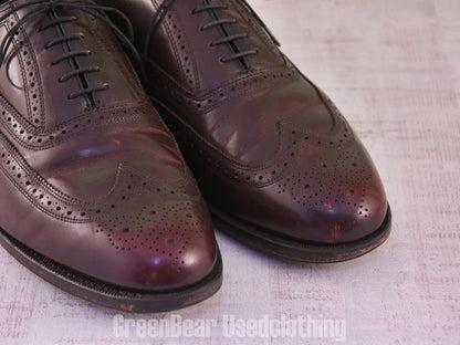 D140 メンズ FLORSHEIM ビジネスシューズ ウイングチップ 茶 メンズ 10.5EEE 28.5cm