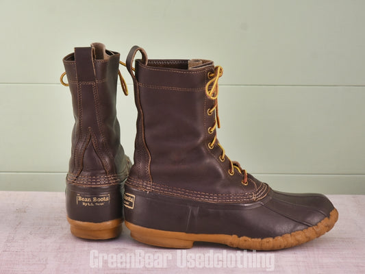 D155 USA製 L.L.Bean ビンテージ ビーンブーツ 茶 メンズ 9M 27cm