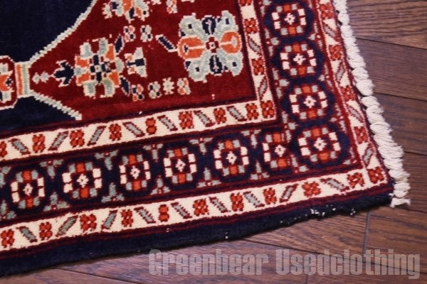 RAGR197 トライバルラグマット ウール絨毯 ヴィンテージ 63cm×87cm