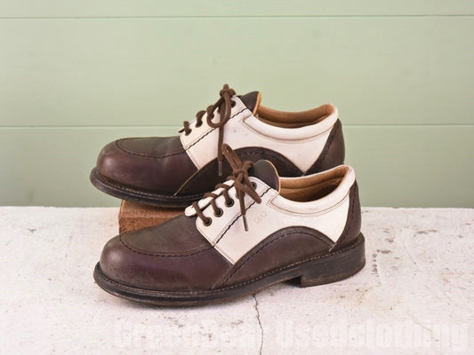 EU製 Eden Park メンズシューズ 茶×白 40 25cm A321