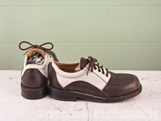 EU製 Eden Park メンズシューズ 茶×白 40 25cm A321