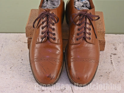 メンズ STACY ADAMS ビジネスシューズ ストレートチップ 茶 7.5D 25.5cm C044