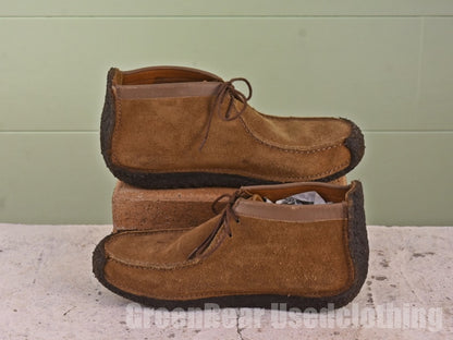 ビンテージ Clarks レディースブーツ スウェード 茶 5D 23cm C048