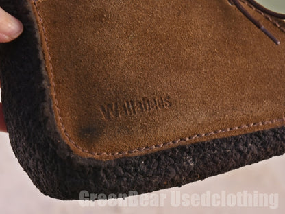 ビンテージ Clarks レディースブーツ スウェード 茶 5D 23cm C048