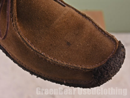ビンテージ Clarks レディースブーツ スウェード 茶 5D 23cm C048