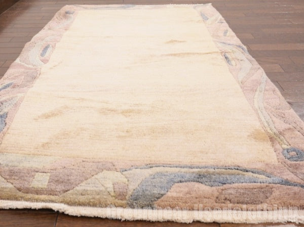 RAGH206 ビンテージトライバルラグ ウール絨毯 133cm×74cm