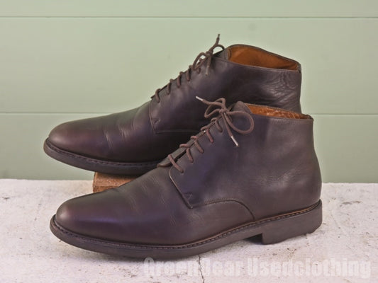 メンズ Bexley 本革ショートブーツ 濃い茶 44 27cm Z140