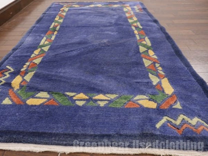 RAGH208 ビンテージトライバルラグ ウール絨毯 137cm×73cm