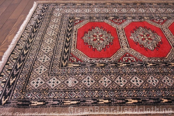 RAGU133 ライバルラグ ウール絨毯 アンティーク ヴィンテージ カーペット 121cm×76.5cm