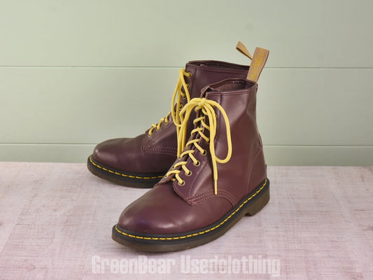 D163 メンズ Dr.Martens 8ホールブーツ 茶 EU44 US10.5M 27cm