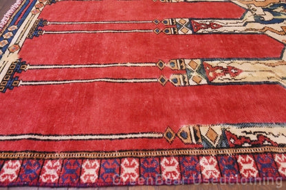RAGU137 ライバルラグ ウール絨毯 アンティーク ヴィンテージ カーペット 141.5cm×88cm
