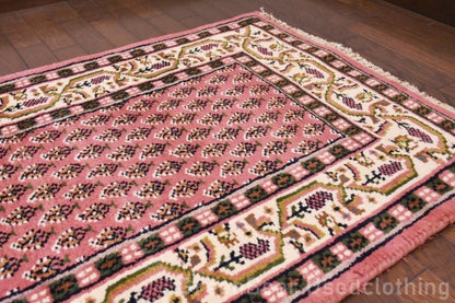 RAGU141 ライバルラグ ウール絨毯 アンティーク ヴィンテージ カーペット 142cm×69cm