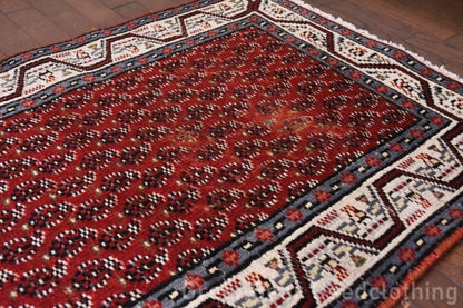 RAGU142 ライバルラグ ウール絨毯 アンティーク ヴィンテージ カーペット 138.5cm×70.5cm