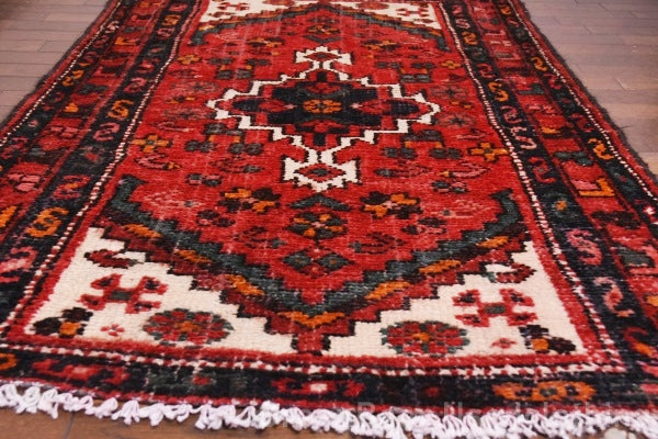 RAGU146 ライバルラグ ウール絨毯 アンティーク ヴィンテージ カーペット 130cm×94cm