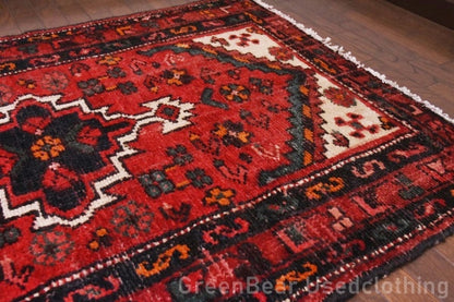RAGU146 ライバルラグ ウール絨毯 アンティーク ヴィンテージ カーペット 130cm×94cm
