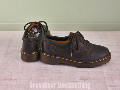 D176 イギリス製 Dr.Martens ビンテージ レディースシューズ 茶 5 24cm