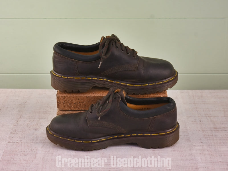 D176 イギリス製 Dr.Martens ビンテージ レディースシューズ 茶 5 24cm