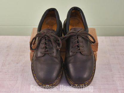 D176 イギリス製 Dr.Martens ビンテージ レディースシューズ 茶 5 24cm
